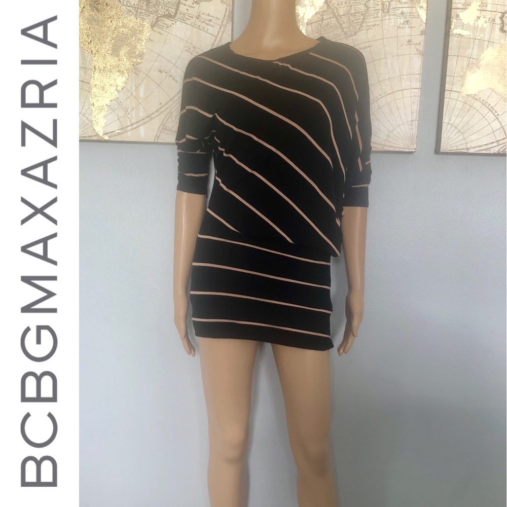 BCBG MaxAzria Fitted 3/4 Sleeve Dress